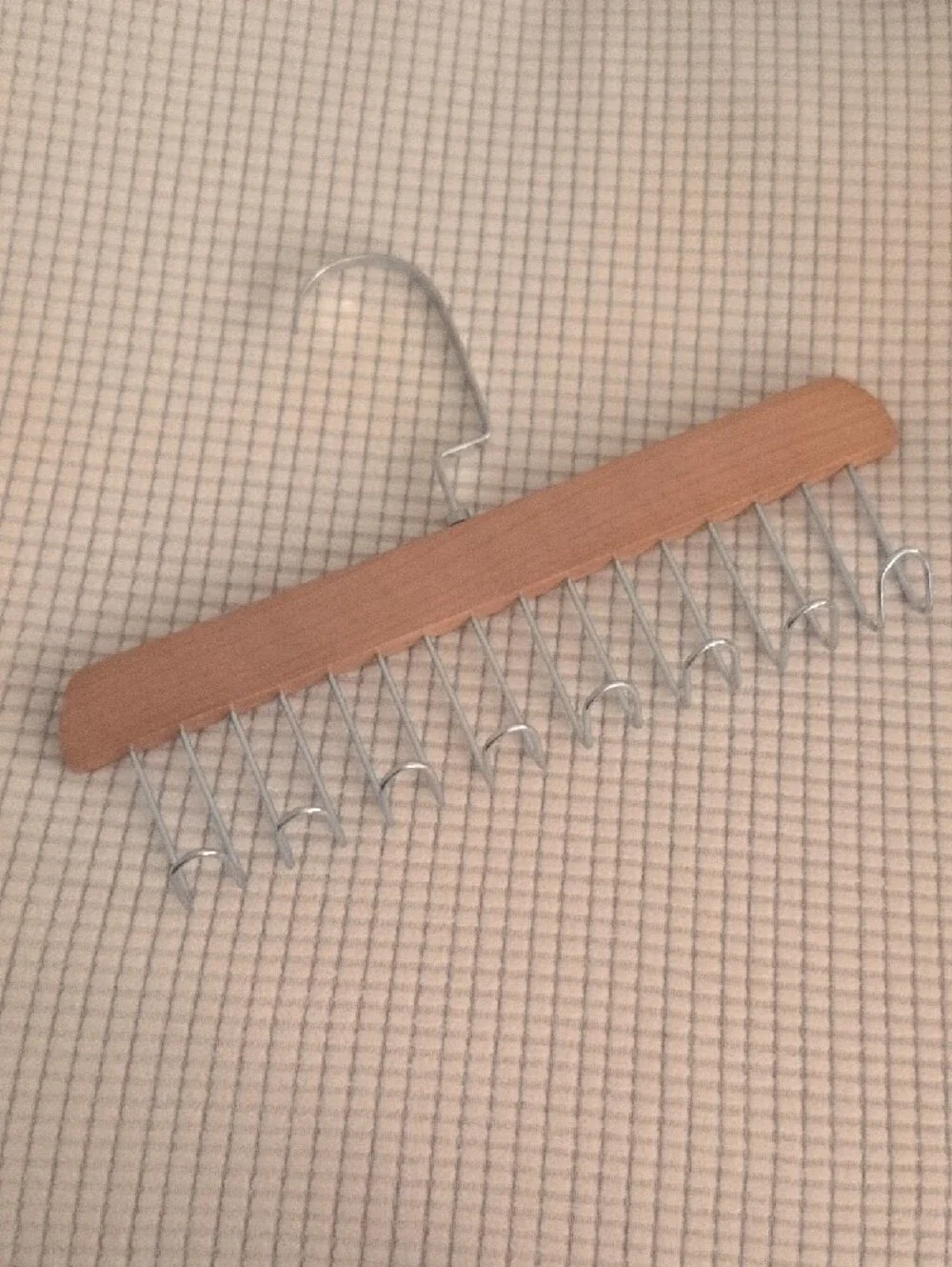 Wooden Multi-Hook Pants/Scarf Hangers - Natural Wood